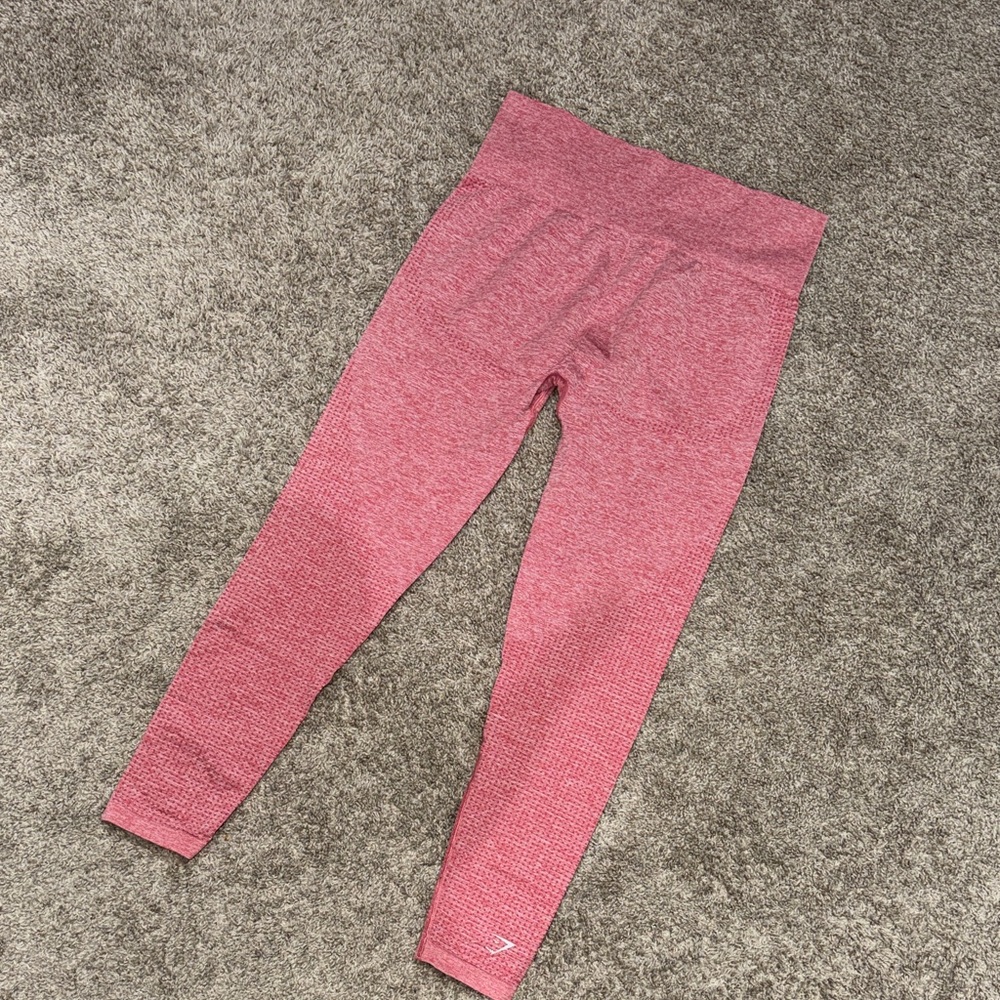 GymShark Red/Pink Leggings - Picture 3 of 4